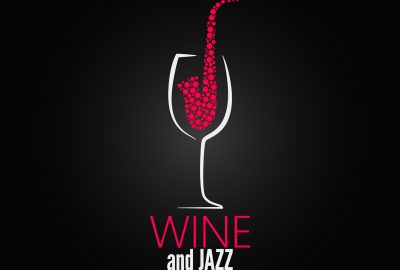 wine glass jazz design concept background wine glass jazz design concept background