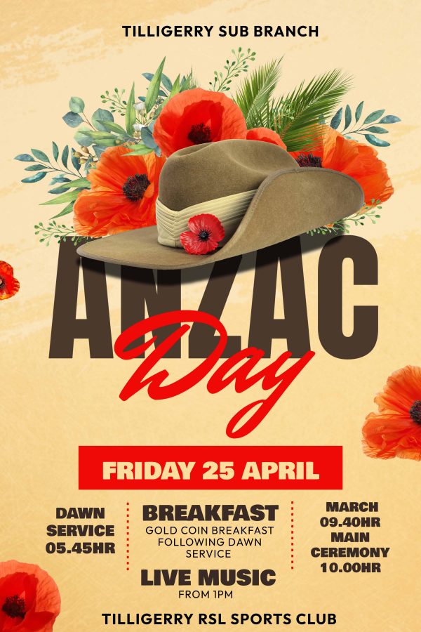 Anzac Day Event Poster Template